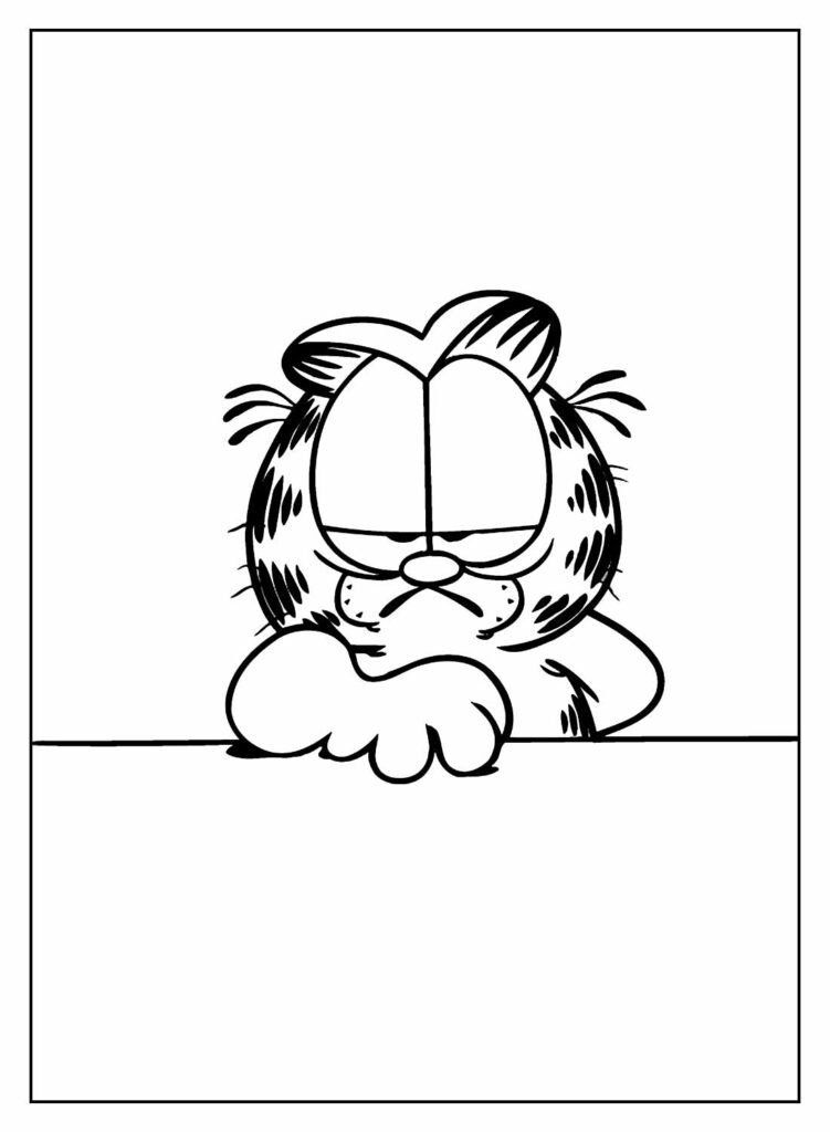 desenhos do garfield para colorir 6