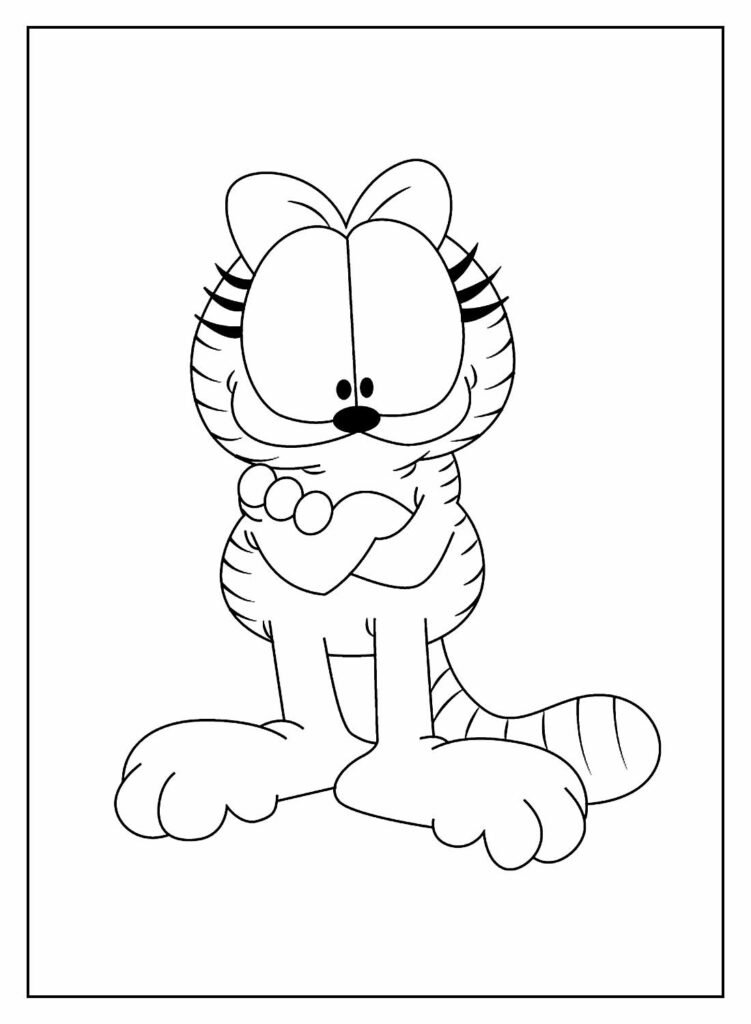 desenhos do garfield para colorir 7