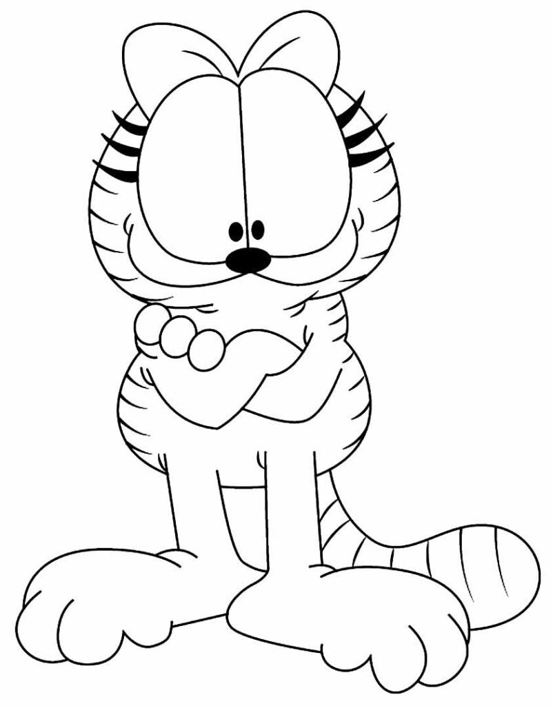 desenhos do garfield para colorir 8