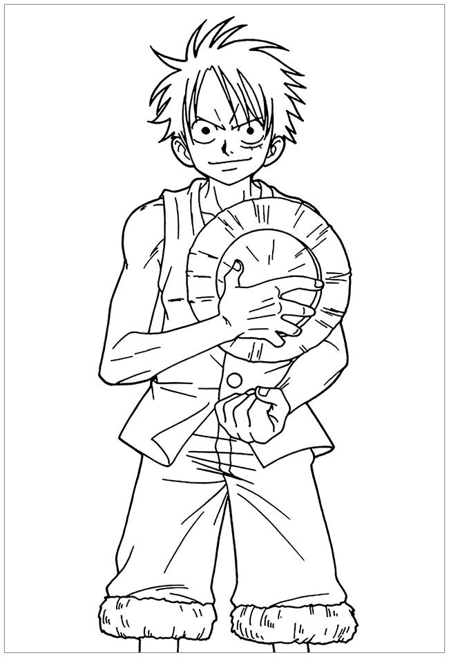 desenhos do one piece para pintar