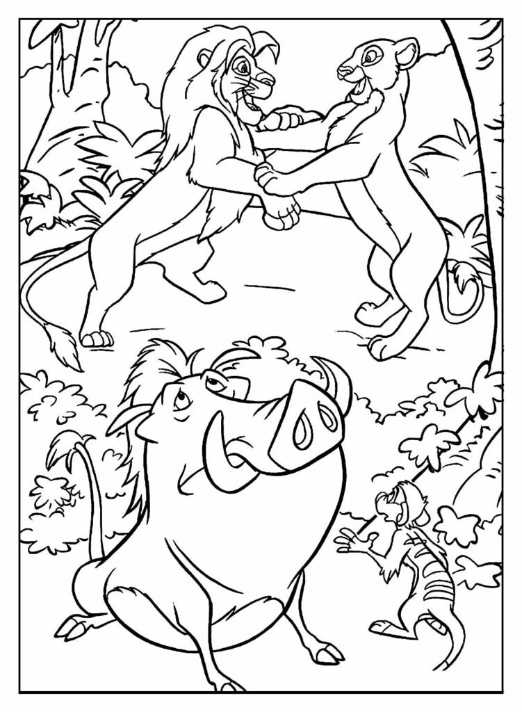 desenhos do rei leao para colorir 14
