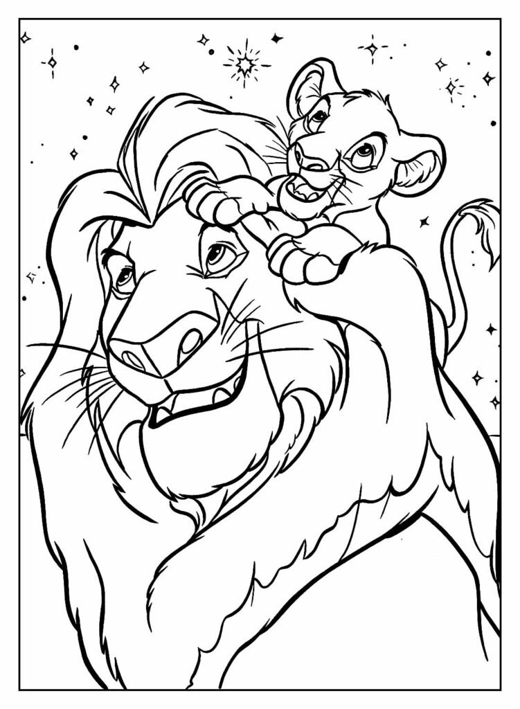 desenhos do rei leao para colorir 26