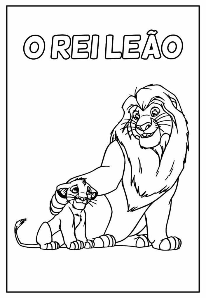 desenhos do rei leao para colorir 28