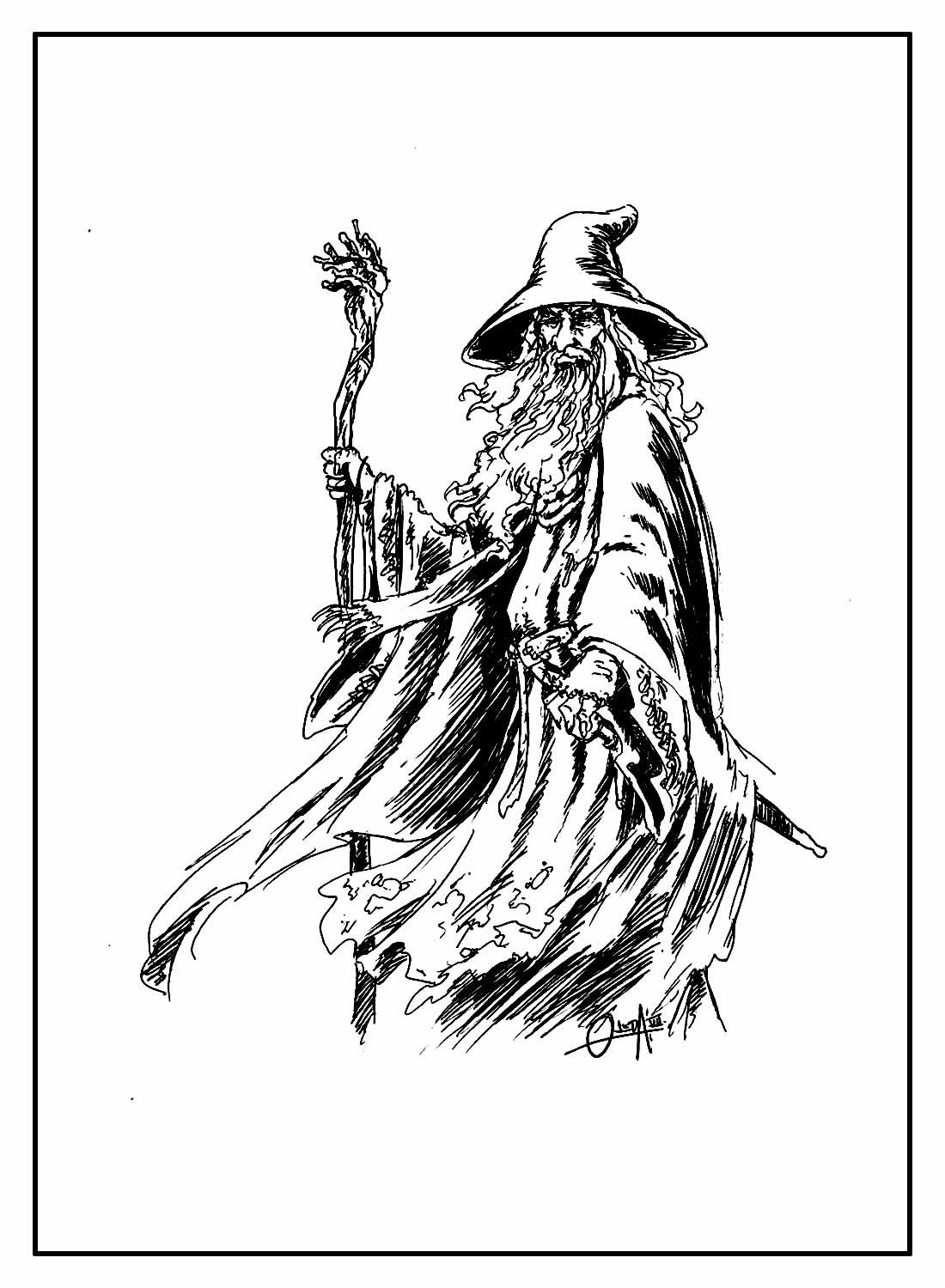 Desenhos de O Senhor dos Anéis para Colorir e Imprimir
