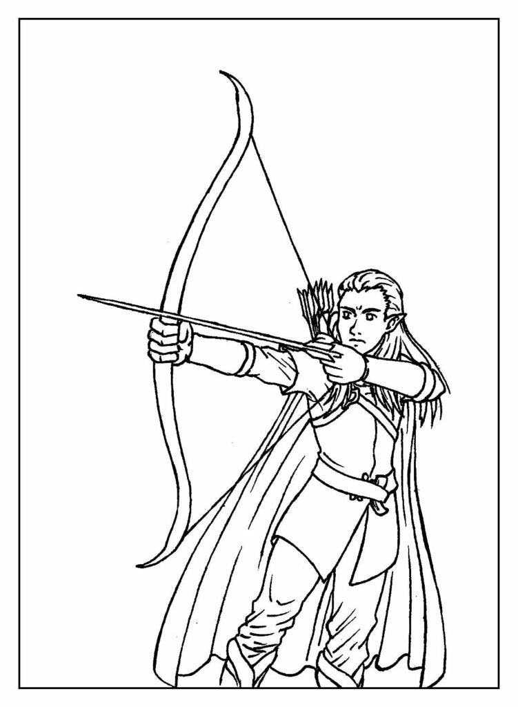 desenhos do senhor dos aneis para colorir 16