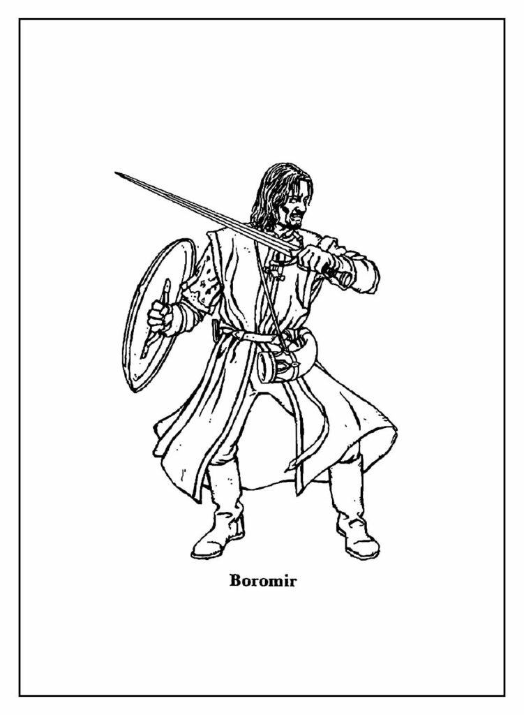 desenhos do senhor dos aneis para colorir 24