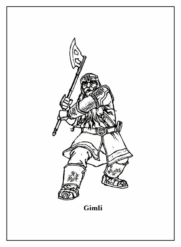 desenhos do senhor dos aneis para colorir 25