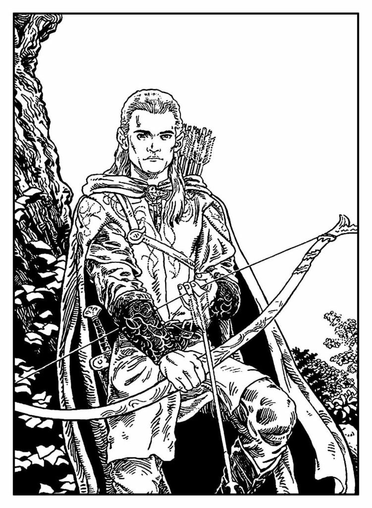 desenhos do senhor dos aneis para colorir 32