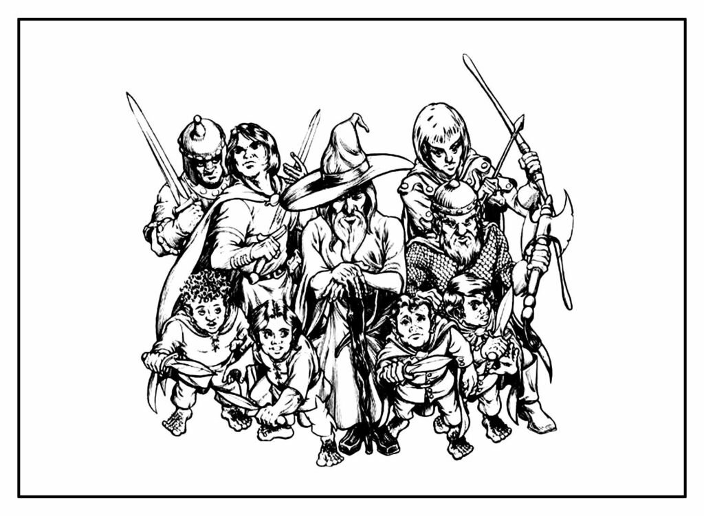 desenhos do senhor dos aneis para colorir 8