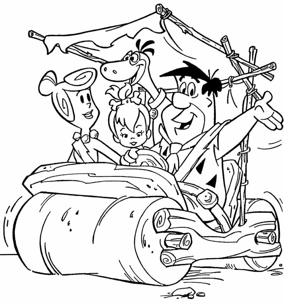 desenhos dos flintstones para colorir 2