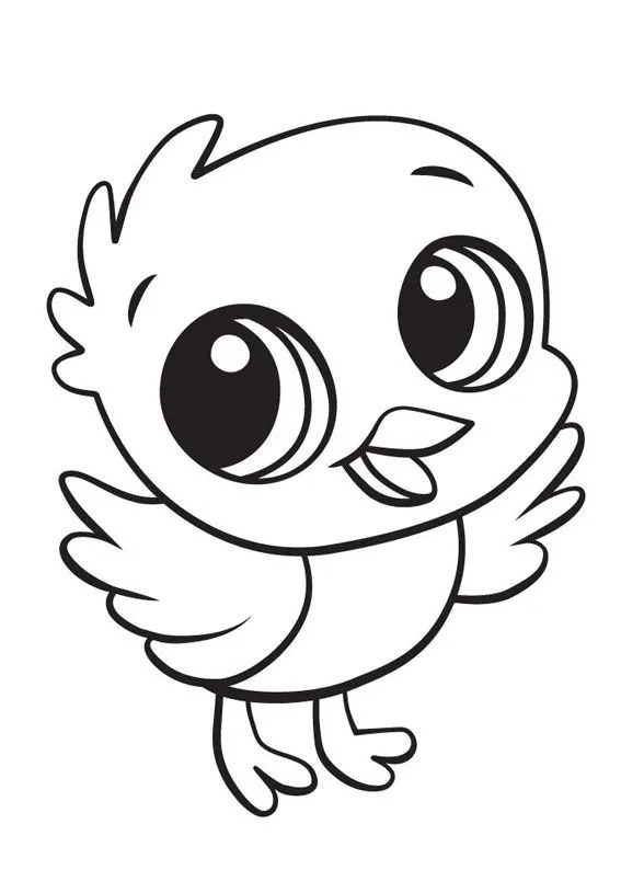 desenhos faceis para colorir Passarinho para colorir