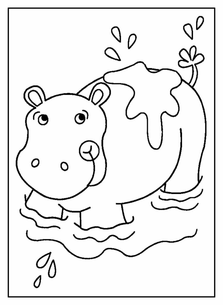 desenhos hipopotamo 7