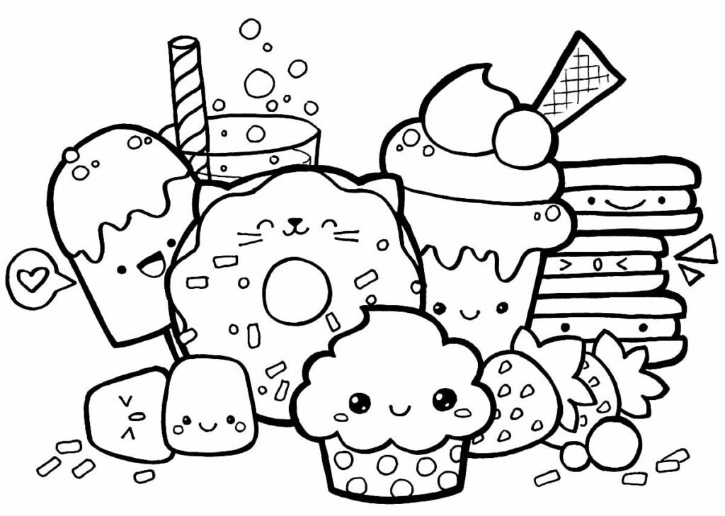 desenhos kawaii para colorir 10