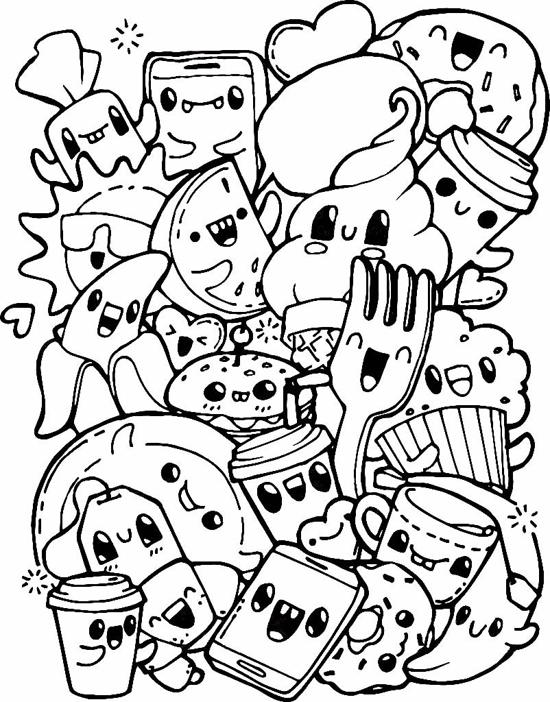 desenhos kawaii para colorir 300