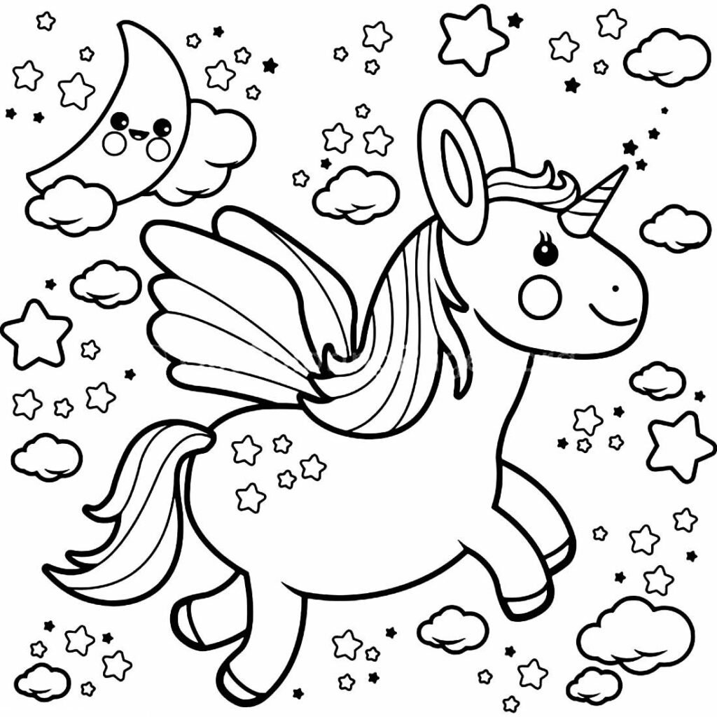 desenhos kawaii para colorir 4a
