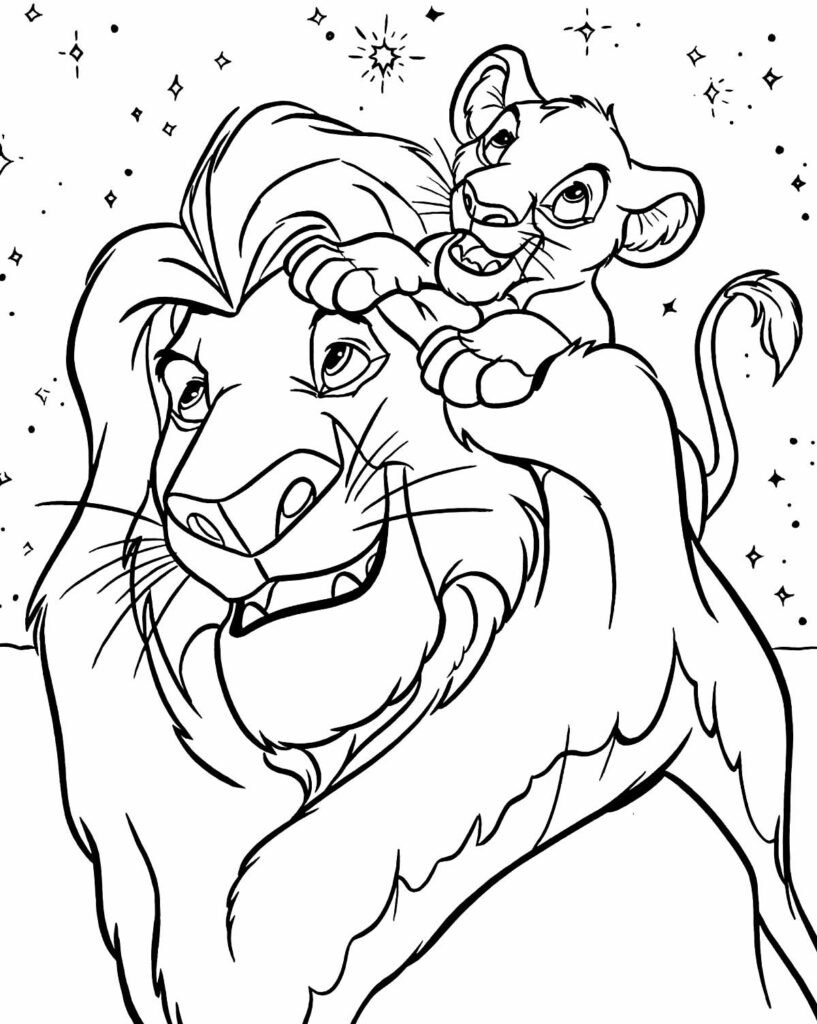 desenhos para colorir do rei leao 5