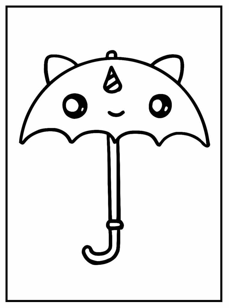 desenhos para colorir kawaii simples e facil 10