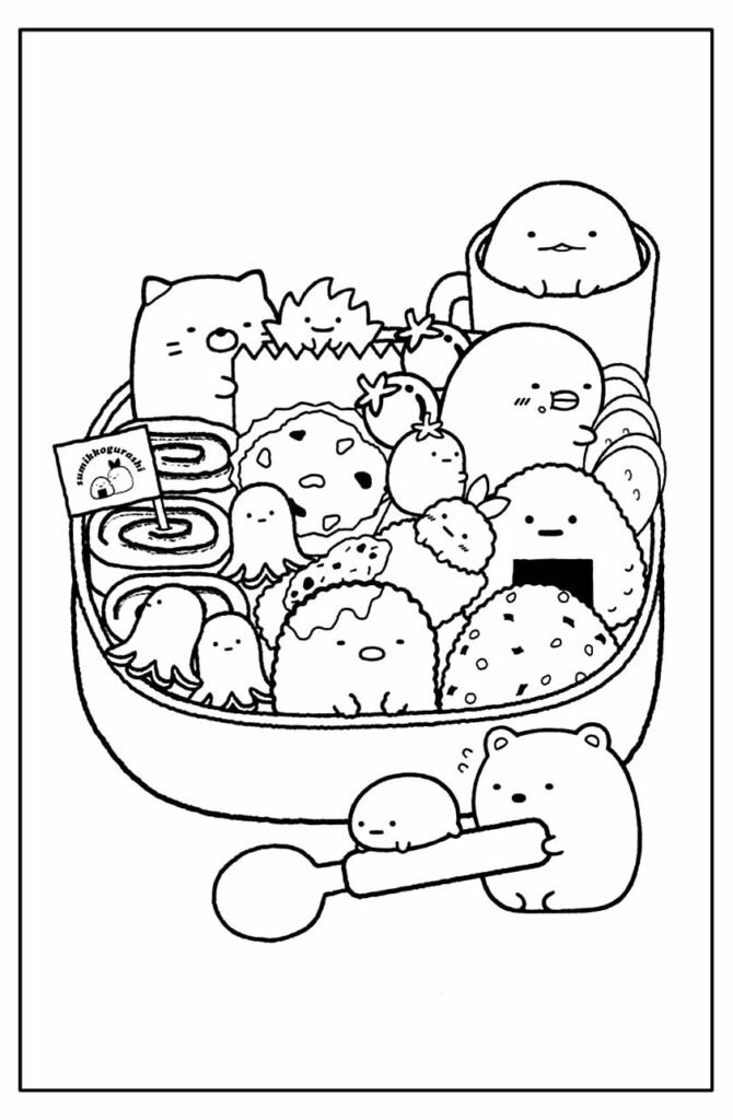 desenhos para colorir kawaii simples e facil 2