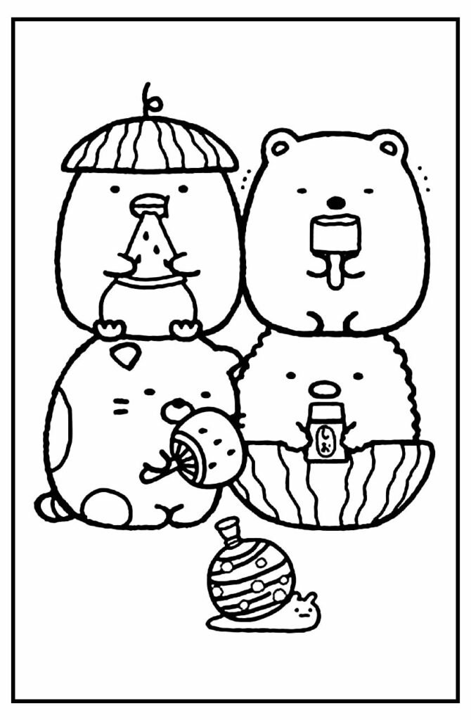 desenhos para colorir kawaii simples e facil 3