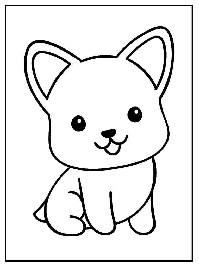 desenhos para colorir kawaii simples e facil 9