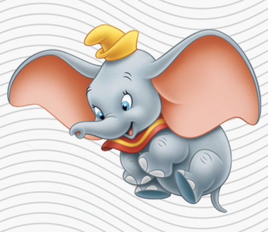 dumbo para colorir