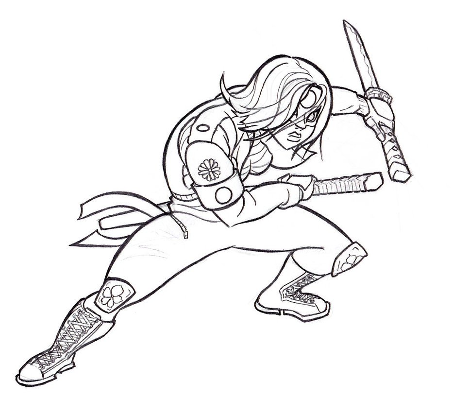 esquadrao suicida para colorir katana corpo