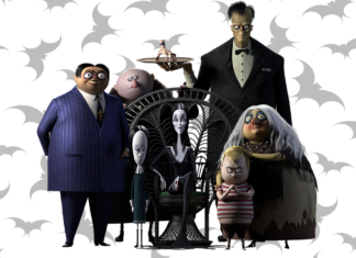 familia addams para colorir