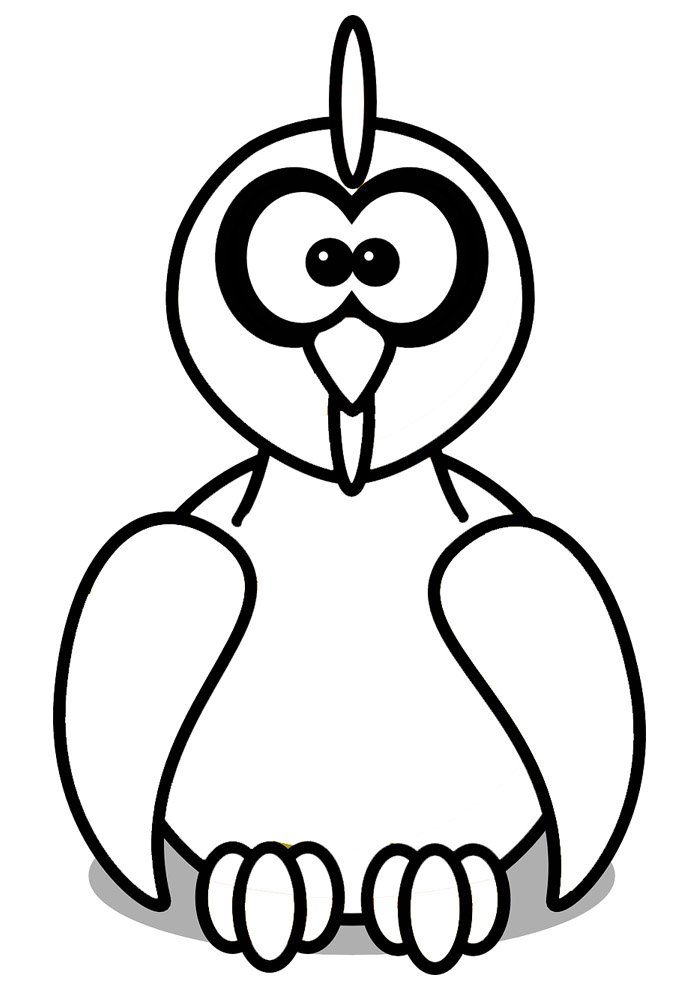 galinha para colorir 1
