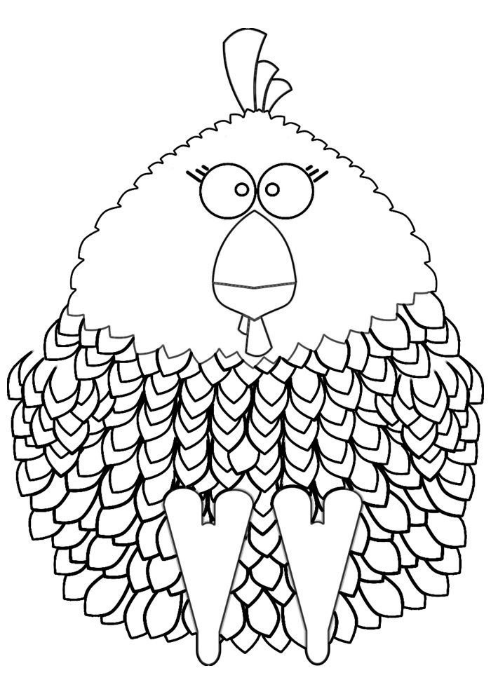 galinha para colorir 15 galinha para colorir 15
