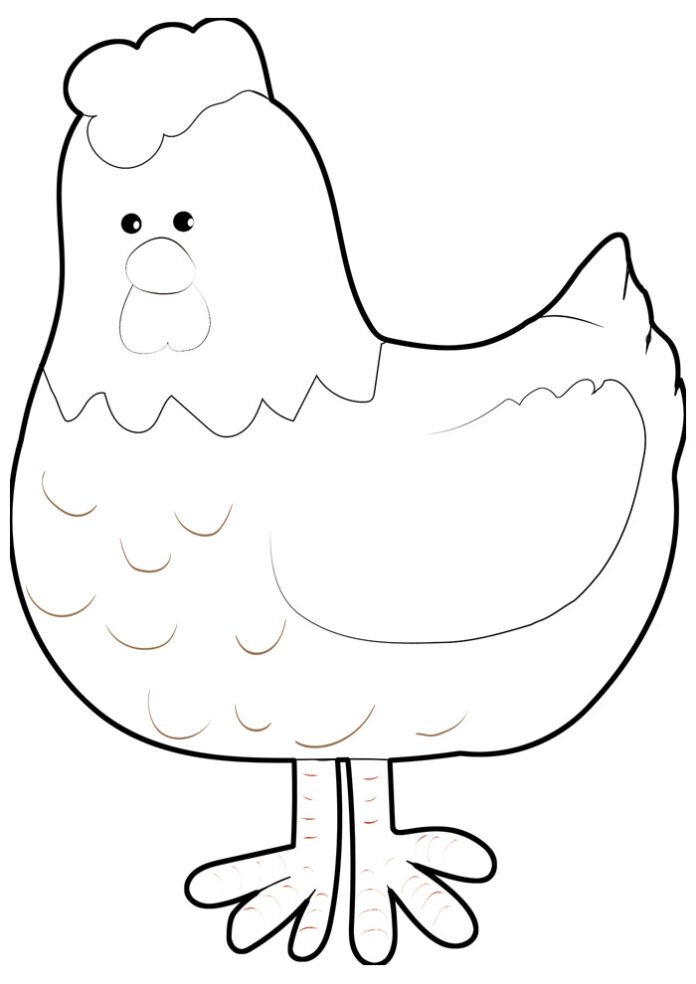 Desenhos de Galinha para Colorir e Imprimir