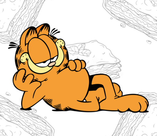 garfield para colorir