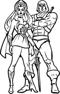 Desenhos do He-Man para Colorir e Imprimir