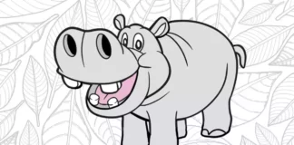Desenhos de Hipopótamo para Colorir e Imprimir hipopotamo para colorir