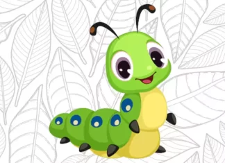 Desenhos de Lagarta para Colorir e Imprimir lagarta para colorir