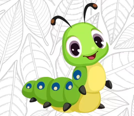 Desenhos de Lagarta para Colorir e Imprimir lagarta para colorir