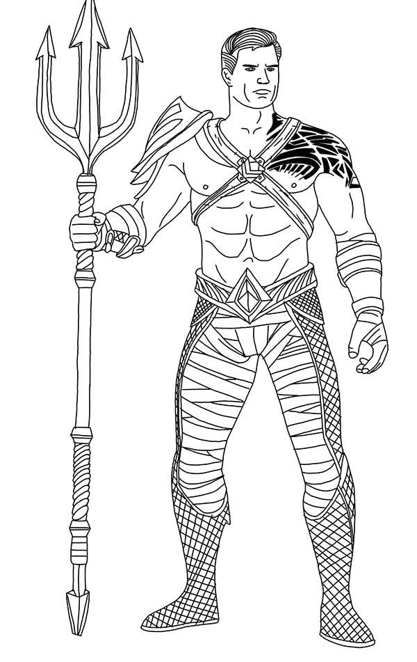 liga da justica para colorir Aquaman 2
