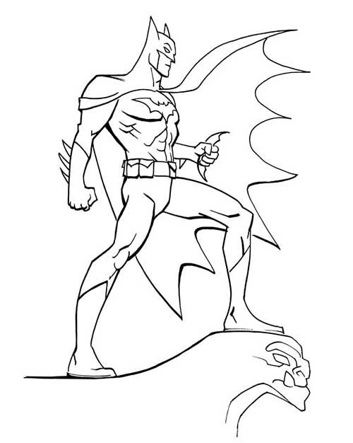 liga da justica para colorir Desenhos do Batman