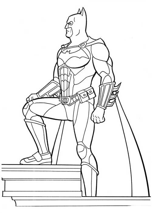 liga da justica para colorir batman 2