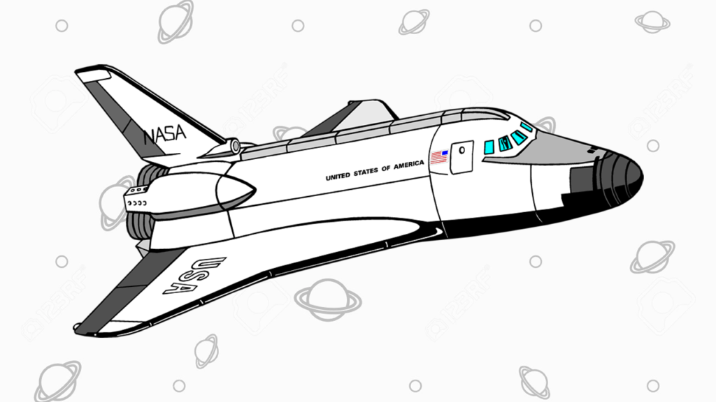 nave espacial para colorir