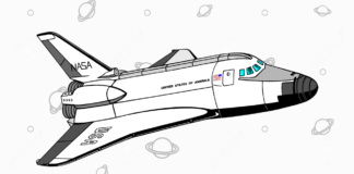 Desenhos de Naves Espaciais para Colorir e Imprimir nave espacial para colorir