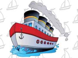 Desenhos de Navio para Colorir e Imprimir navio para colorir