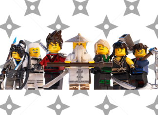 ninjago para colorir