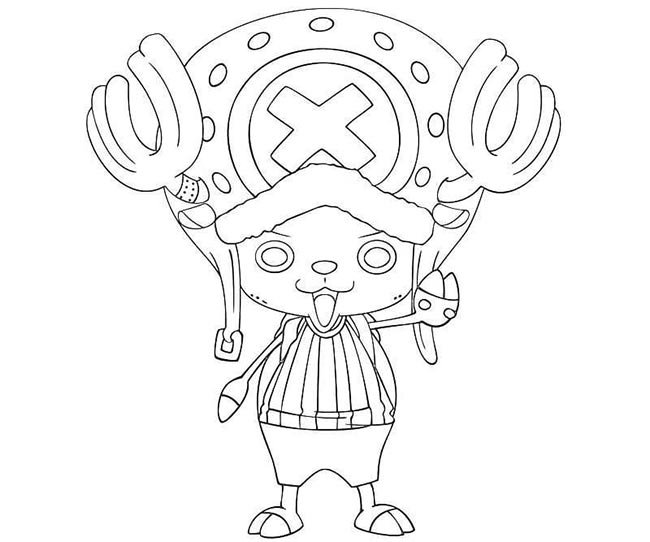 one piece para colorir chopper legal