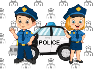 policial para colorir