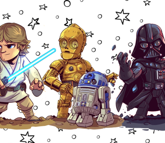 star wars para colorir