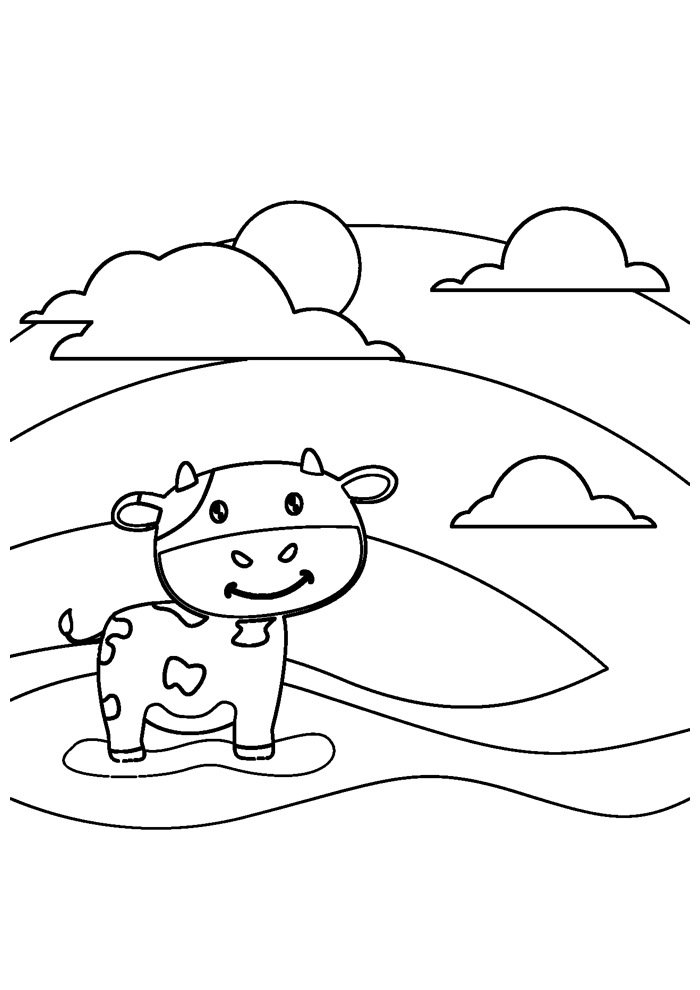 vaca para colorir 27 vaca para colorir 27