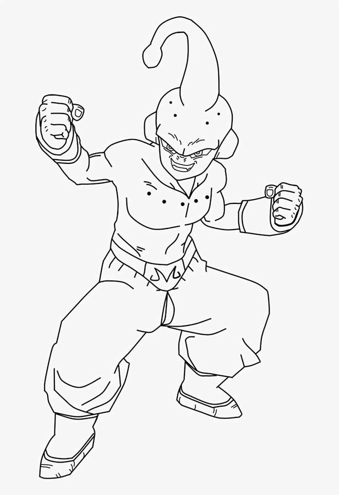 Desenhos de Majin Boo para Colorir