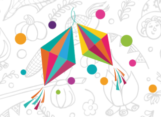balao de sao joao para colorir