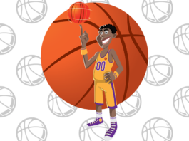 basquete para colorir