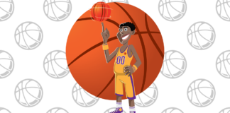 Desenhos de Basquete para Colorir e Imprimir basquete para colorir